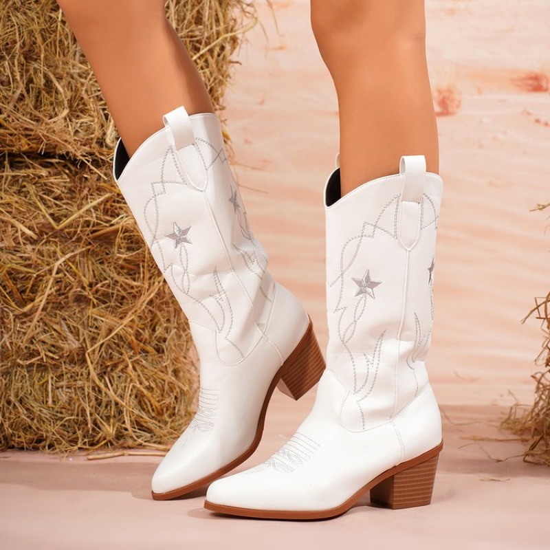 Women's Boots Mid-Calf Pointed - огляд і ціна Embroidery Online