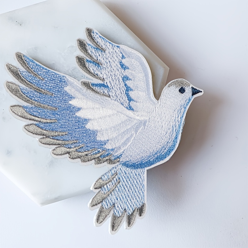 1pc blue-white gradient dove e - огляд і ціна Embroidery Meaning