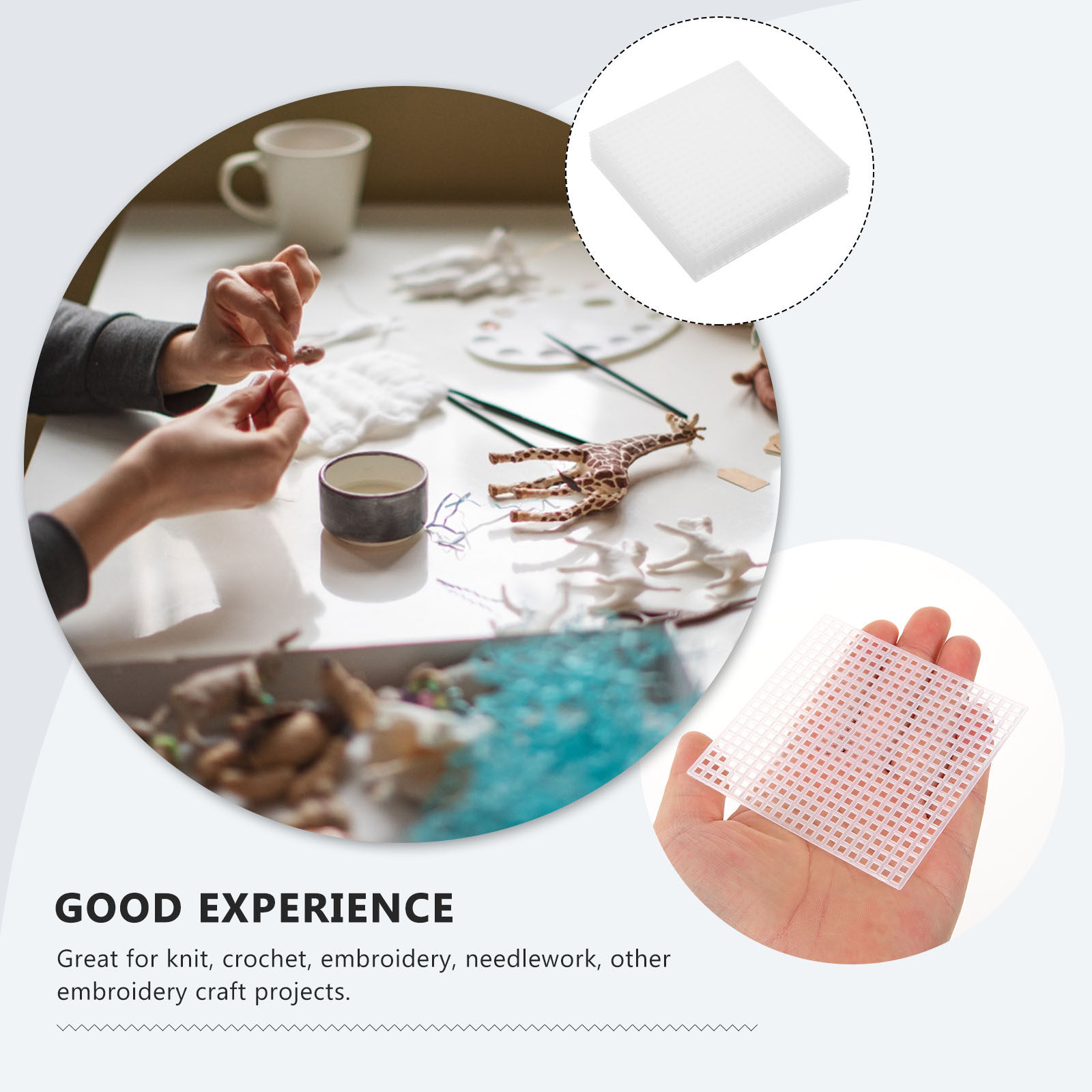 10Pcs Plastic Mesh Sheets Mult - огляд і ціна Embroidery Bag