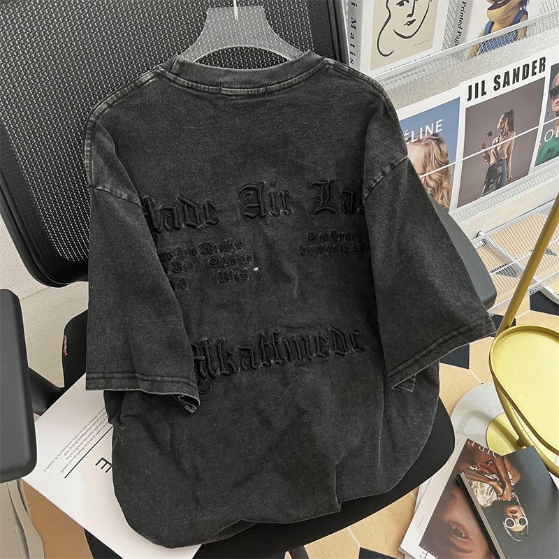 Vintage Art Classic Letter Emb - огляд і ціна Embroidery Cotton Shirt