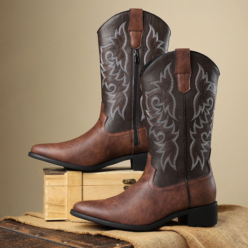 NEW Men High Boots Embroidery  - огляд і ціна Embroidery Garments