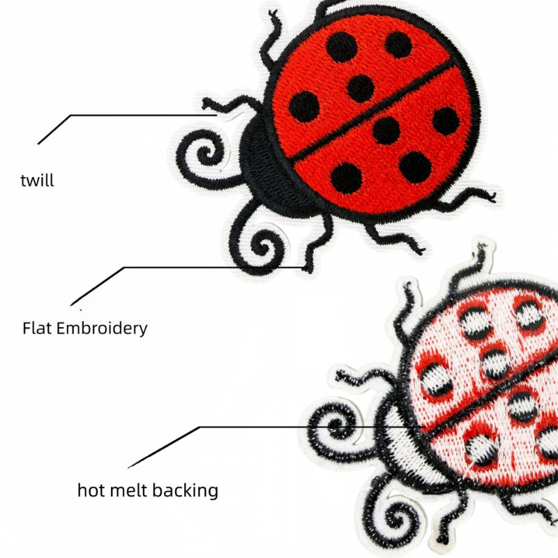 Creative Cute Cartoon Insect S - огляд і ціна Embroidery Lady Bug