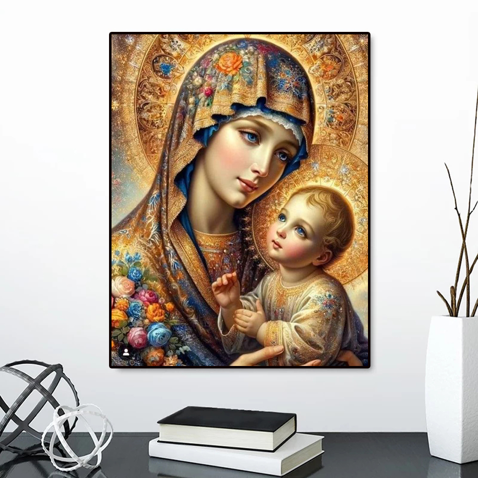 Frameless,Diamond Painting Vir - огляд і ціна Embroidery Rose