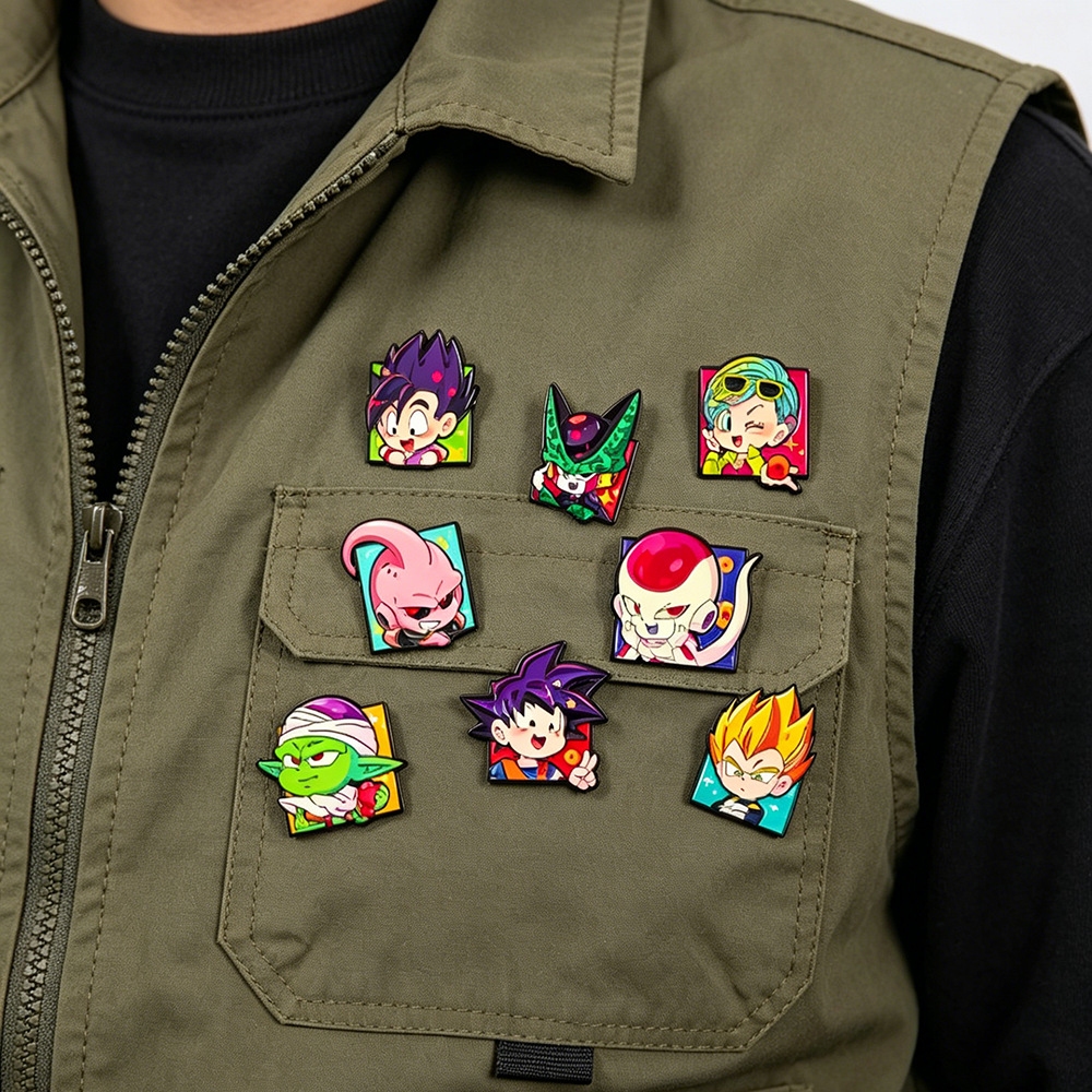 8Pcs Chibi Goku Character Enam - огляд і ціна Embroidery Reddit